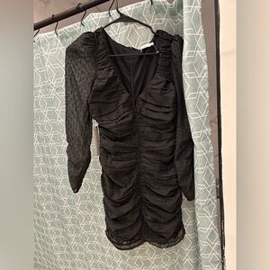 Lush Elegant Black Beaded Blouse